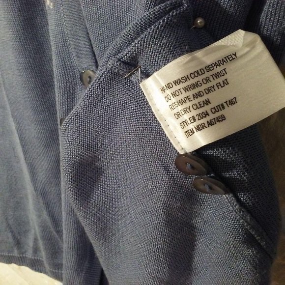 SILK LORE Cardigan Floral Bead Embellished Sz-M - Picture 5 of 11